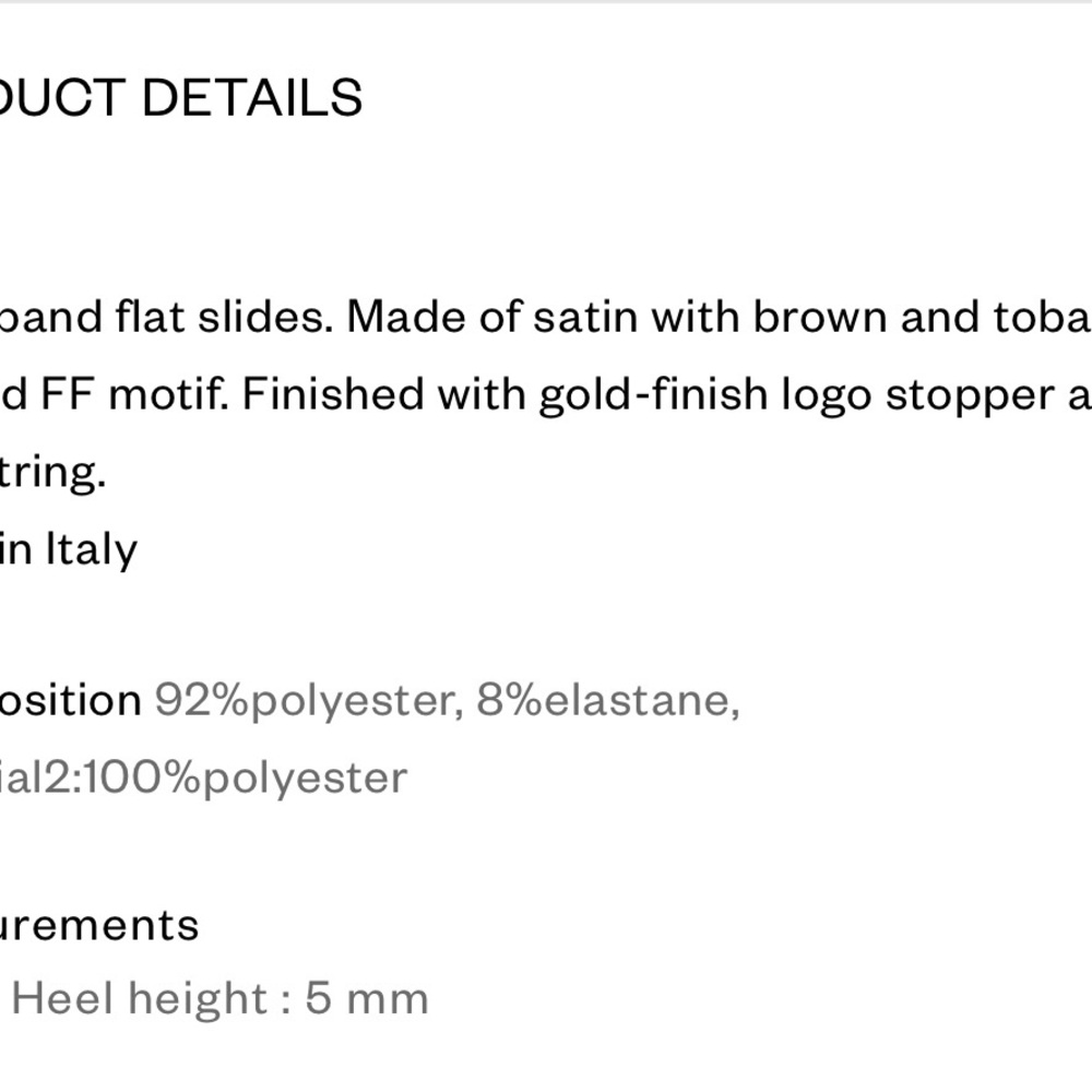 Fendi Brown Satin Slides - Picture 8 of 8